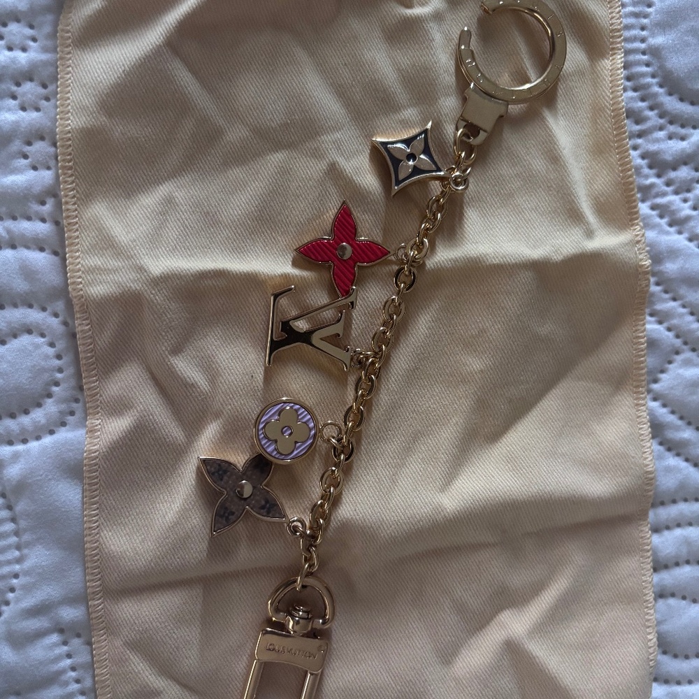 Louis Vuitton bag charm chain